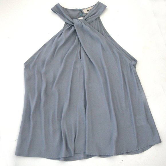 Size XS (M Fit) - THE IMPECCABLE PIG Women's Gray Halter Dressy Top - Picture 1 of 4